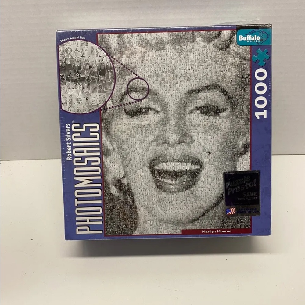Marilyn Monroe Puzzle Photomosaics by Robert Silvers, Buffalo 1000 Piece
